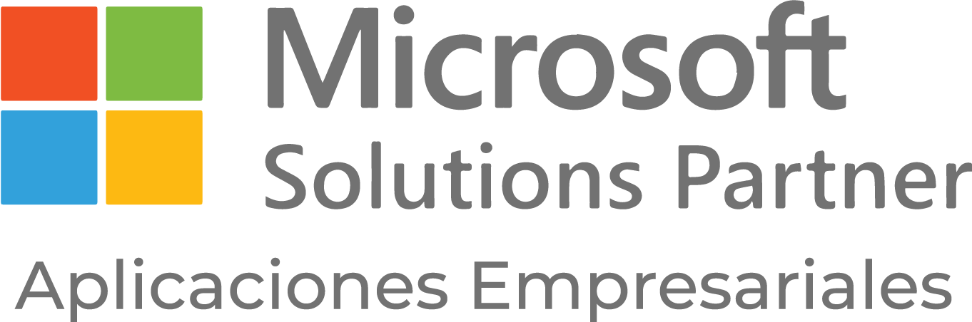 Logo de Microsoft Solutions Partner - Aplicaciones Empresariales