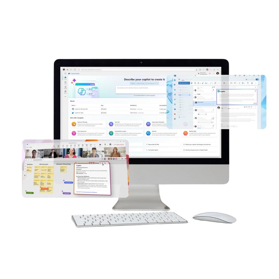 Computadora mostrando Copilot
