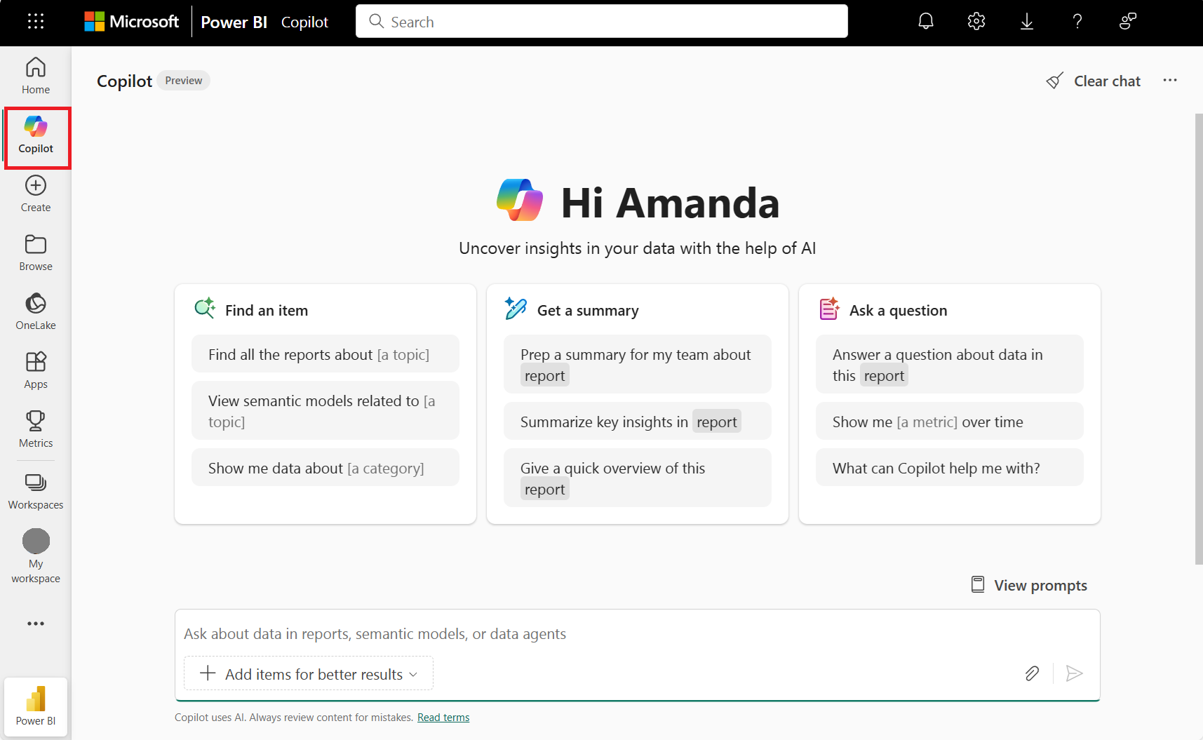Pantalla de Copilot autónomo